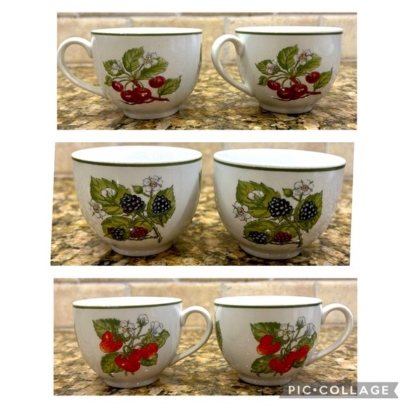 4 TIFFANY & CO. Staffordshire Gardens cups & saucers by Johnson Brothers - Picture 6 of 13
